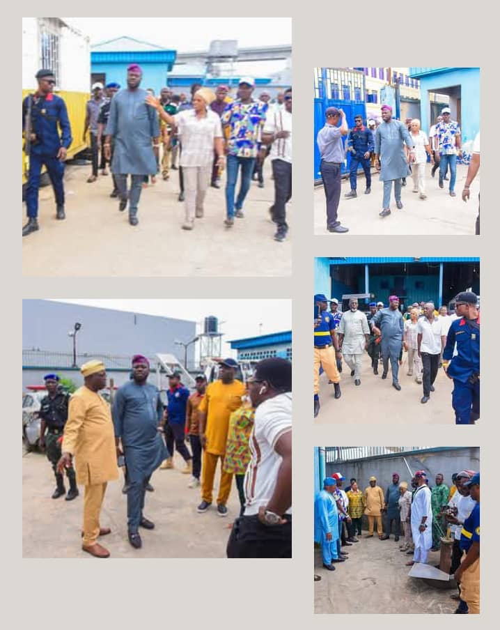 INSPECTION TOUR OF ABANDONED PROPERTIES OF THE LAGOS ISLAND LOCAL GOVERNMENT BY EXECUTIVE CHAIRMAN
